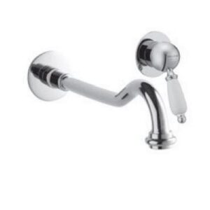 50426CR Monocomando lavabo a muro due parti L 250 mm leva bianca PORTA E BINI - immagine 1