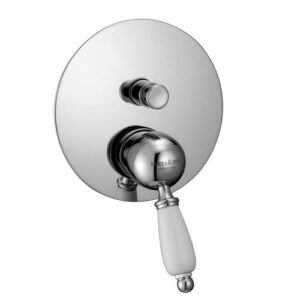 50434CR Monocomando doccia incasso con deviatore piastra slim PORTA E BINI - immagine 1