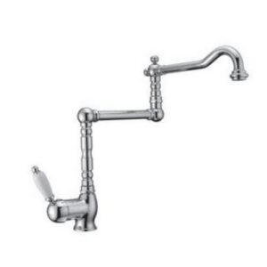 50463CR Monocomando lavello snodato New Old leva bianca PORTA E BINI - immagine 1