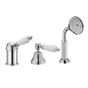 50481CR Monocomando bordo vasca con deviatore e doccetta PORTA E BINI - immagine 1