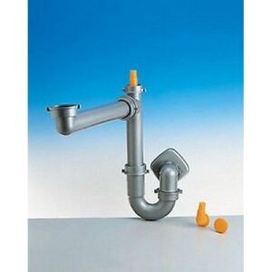 9.6921.10 Sifone Spazio 1 2" Ø50 Tubo Pp Metallizzato Lira - immagine 1