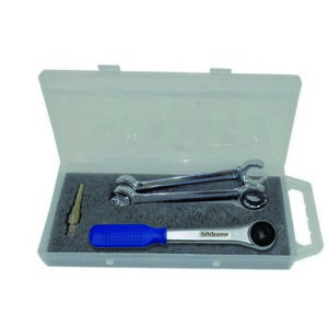 5311 Kit Chiave A Scalino Con Cricco E Chiavi Aperte Per Collettori  Ferrari - immagine 1