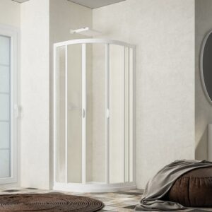 601836 Acrildox Doccia Semicircolare 90 X 90 Ferrari - immagine 1