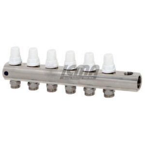 871008PL06 Collettore di ritorno con valvole manuali 1007/1008   1"   8 ICMA - immagine 1