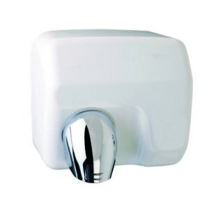 901004 Asciugamani Elettrico Manuale Saniflow In Acciaio Bianco  E05A Ferrari - immagine 1