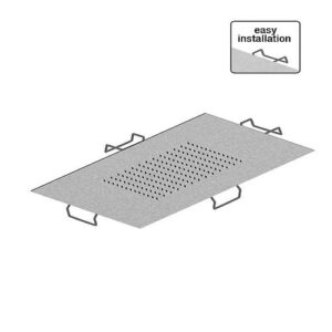 9091400 Soffione anticalcareo da incasso a soffitto 44x44 cm  FRATELLI FRATTINI