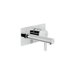 AB87198CR RUBINETTO MONOCOMANDO LAVABO INCASSO A PARETE CON PIASTRA BOCCA 150mm CROMO NOBILI