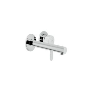 AB87199/1CR RUBINETTO MONOCOMANDO LAVABO INCASSO A PARETE CON ROSONI BOCCA 200MM CROMO NOBILI