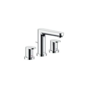 AB87211/1CR RUBINETTO MISCELATORE LAVABO 3 FORI CON SCARICO 1" 1/4 CROMO NOBILI