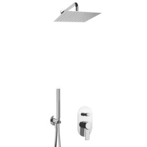 AC14351232048451 Kit doccia incasso, braccio soffione parete FRISONE