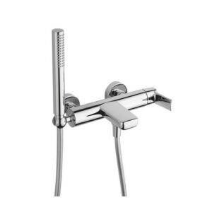 ACM0P8451 MONOCOMANDO VASCA ESTERNO C/SET DOCCIA supporto integrato CROMO ACQUA FRISONE