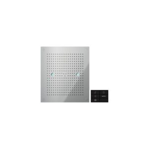 AD139/92CR SOFFIONE INCASSO A SOFFITTO CON CROMOTERAPIA 350x350 MM. 2GETTI CROMO NOBILI - immagine 1