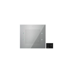 AD139/93CR SOFFIONE INCASSO A SOFFITTO CON CROMOTERAPIA 450x600 MM. 2GETTI CROMO NOBILI - immagine 1