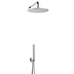 AD351227048451 Kit doccia: braccio soffione parete e set doccia c/presa acqua FRISONE