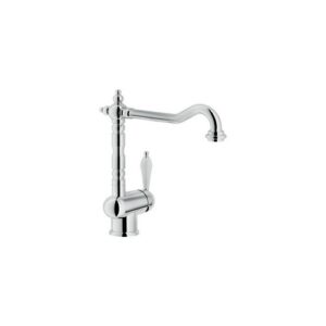 AT18513CR RUBINETTO MISCELATORE LAVELLO CANNA ANTICA OVETTO CROMO NOBILI - immagine 1