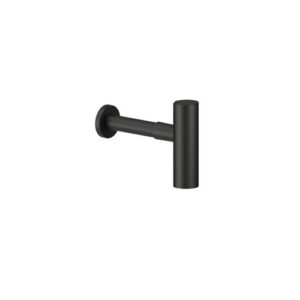 AV00107/10BM SIFONE TIPO LUSSO 1"1/4 MINIMALISTA S/PILETTA NERO OPACO NOBILI - immagine 1