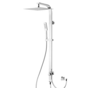 CU030322151 Colonna doccia universale c/doppio supp. e deviatore doccia abs cromo FRISONE - immagine 1