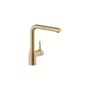 CU128117/1GTP RUBINETTO MISCELATORE LAVELLO ESTRAIBILE CON DOCCETTA MONOGETTO IN OTTONE ORO NOBILI
