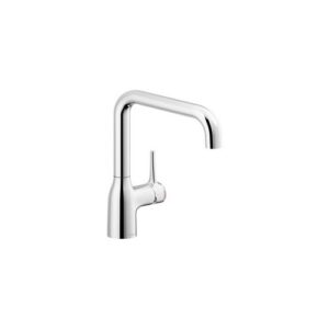 CU128123CR RUBINETTO MISCELATORE LAVELLO CANNA GIREVOLE A DUE PIEGHE CROMO NOBILI - immagine 1