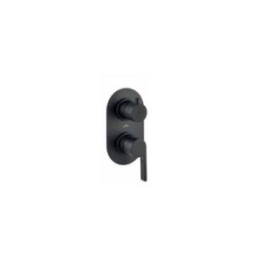 D860199560 MISCELATORE DOCCIA INCASSO DUE VIE NERO OPACO WEBERT - immagine 1