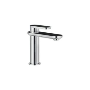 DS106118/2TNI RUBINETTO MONOCOMANDO LAVABO SCARICO AUTOMATICO PUSH  FENIX NERO NOBILI - immagine 1