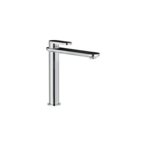 DS106128/2TNI RUBINETTO MONOCOMANDO LAVABO BACINELLA SCARICO AUTOM. PUSH 1"1/4  FENIX NERO NOBILI - immagine 1