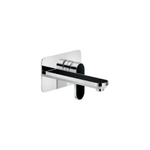 DS106198/1C02 RUBINETTO MONOCOMANDO LAVABO INCASSO A PARETE BOCCA 200MM NERO NOBILI - immagine 1