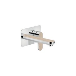 DS106198/1C10 RUBINETTO MONOCOMANDO LAVABO INCASSO A PARETE BOCCA 200MM  LEGNO NOBILI - immagine 1