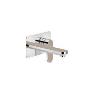 DS106198/1C11 RUBINETTO MONOCOMANDO LAVABO INCASSO A PARETE BOCCA 200MM  LEGNO NOBILI - immagine 1