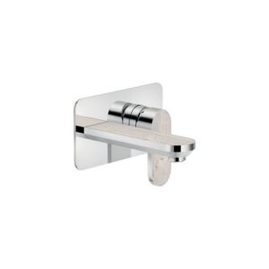 DS106198C09 RUBINETTO MONOCOMANDO LAVABO INCASSO A PARETE BOCCA 150MM  LEGNO NOBILI - immagine 1