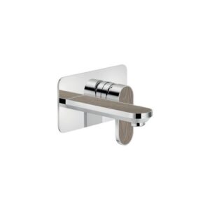 DS106198C12 RUBINETTO MONOCOMANDO LAVABO INCASSO A PARETE BOCCA 150MM LEGNO NOBILI - immagine 1