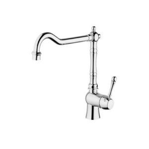 DYF0L3751 MONOFORO CUCINA LATERALE CANNA ALTA RETRO GIREVOLE CROMATO FRISONE - immagine 1