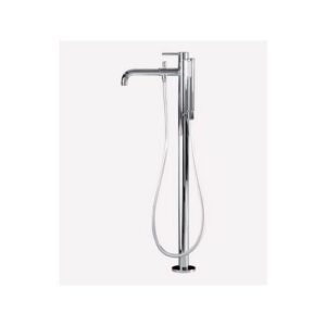 D850431015 MISCELATORE VASCA A PAVIMENTO CROMATO, CON DOCCETTA E FLESSIBILE WEBERT - immagine 1