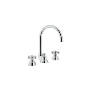 GRC5012/1CR BATT. LAVABO 3 FORI CANNA ALTA SC.1"1/4 GRAZIA VIT.CERAM. CROMO NOBILI - immagine 1