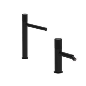 JO05 Set lavabo prolungato e bidet nero opaco JO PAFFONI