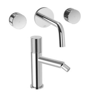 JO06 Set batteria incasso lavabo bocca 17,5cm con bidet cromato JO PAFFONI