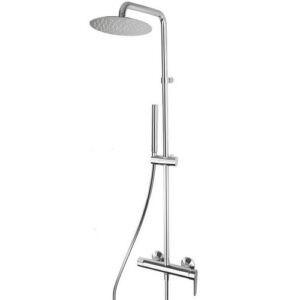 JOE26268451  Joy - colonna (26) - soffione (226) Inox 200 - Doccia Abs (084) CROMATO FRISONE - immagine 1