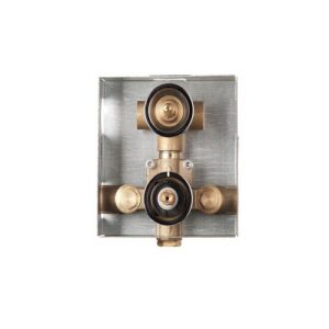 KI6701251 KIT INCASSO 1/2 (67) TERMOST.C/DEVIATORE II VIE E ARRESTO CROMATO FRISONE - immagine 1