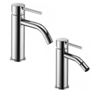 LIG01 Set lavabo e bidet cromato LIGHT PAFFONI