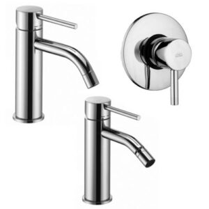 LIG03 Set lavabo e bidet incasso doccia 11,6cm cromato LIGHT PAFFONI
