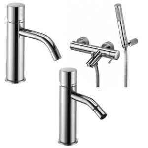 LIG40 Set lavabo e bidet senza leva con esterno vasca LIGHT PAFFONI