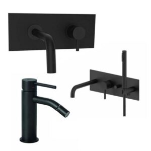 LIG55 Set lavabo incasso acciaio inox 24,8cm bidet ed incasso vasca LIGHT PAFFONI - immagine 1