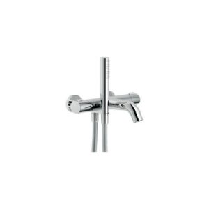 LK00010/2CR RUBINETTO MISCELATORE TERMOSTATICO VASCA ESTERNO CON GANCIO FLEX E DOCCIA LIKID CROMO NOBILI - immagine 1