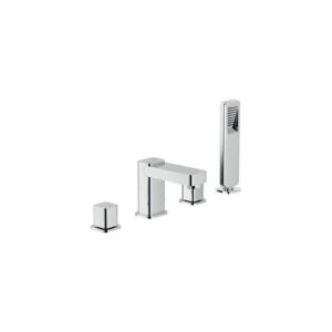 LP90001/6CR BORDO VASCA BATTERIA 4 FORI LOOP CROMO NOBILI - immagine 1