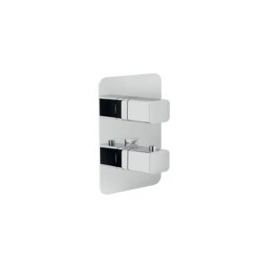 LP90101CR KIT PARTI ESTERNE MANIGLIA QUADRA ARROTONDATA AD 1 VIA (LOOP) CROMO NOBILI - immagine 1