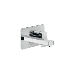 LP90198CR RUBINETTO MISCELATORE LAVABO INCASSO A PARETE 150MM LOOP CROMO NOBILI - immagine 1