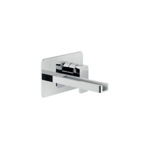 LPC90198/1CR RUBINETTO MISCELATORE LAVABO INCASSO A PARETE BOCCA A CASCATA 200MM LOOP CROMO NOBILI - immagine 1