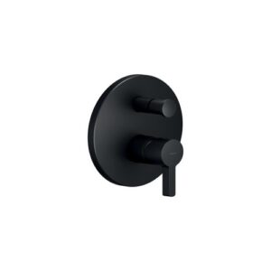 LR116100/EBM RUBINETTO MONOCOMANDO DOCCIA INCASSO CONDEVIAZIONE PIASTRA ABS PARTE ESTERNA NERO OPACO NOBILI - immagine 1