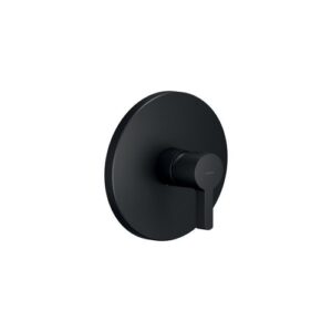 LR116108BM RUBINETTO MONOCOMANDO DOCCIA INCASSO CON PIASTRA ABS NERO OPACO NOBILI - immagine 1