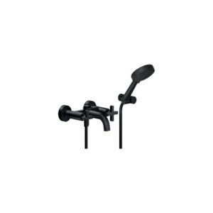 LR116210BM GRUPPO VASCA ESTERNO BICOMANDO CON DUPLEX NERO OPACO NOBILI - immagine 1